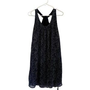 Converse One Star blue floral summer dress halter top neckline cinched waist